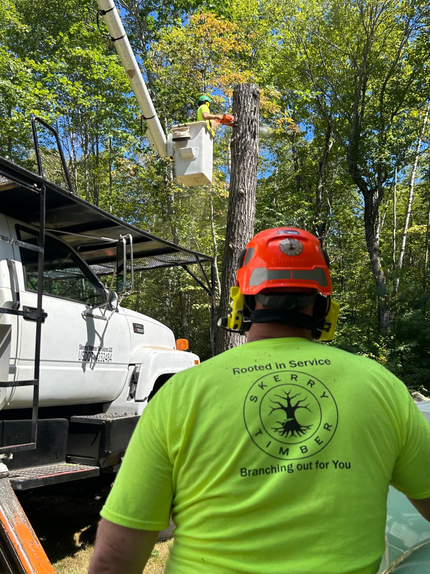 Bucket Truck Takedown — Lee, NH
